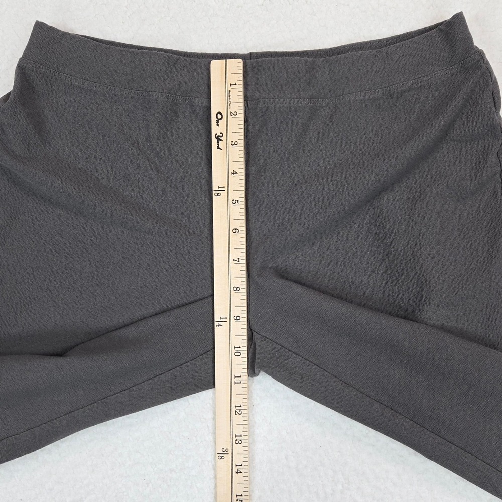 Eileen Fisher Womens Gray Slim Leg Ankle Pants Medium Stretch Knit Minimalist - Picture 8 of 13